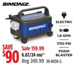 Canadian Tire Simoniz foam blaster offer