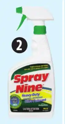 Canadian Tire Spray Nine Heavy Duty Cleaner Disinfectant 946mL Size offer