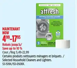 Canadian Tire Selected Affresh Household Cleaners and Lighters offer