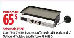 Canadian Tire Outbound Tabletop Griddle Stove offer