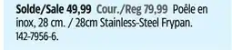 Canadian Tire PADERNO 28cm Stainless-Steel Frypan offer
