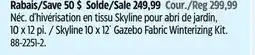 Canadian Tire Skyline 10 x 12 Gazebo Fabric Winterizing Kit offer
