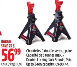 Canadian Tire Motomaster Double-Locking Jack Stands offer