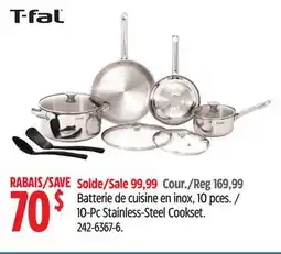 Canadian Tire T-fat 10-Pc Stainless-Steel Cookset offer