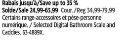Canadian Tire Selected Digital Bathroom Scale and Caddies offer