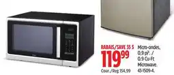 Canadian Tire 0.9 Cu-Ft Microwave offer