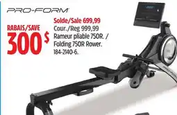 Canadian Tire Proform Folding 750R Rower offer