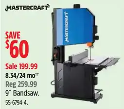 Canadian Tire Mastercraft 9" Bandsaw offer