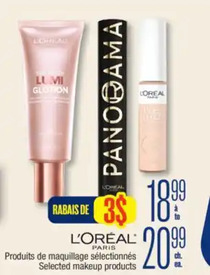 Jean Coutu LOREAL PARIS Selected makeup products offer