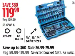 Canadian Tire Selected Socket Sets offer