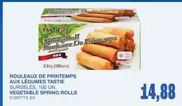 Wholesale Club ROULEAUX DE PRINTEMPS AUX LÉGUMES TASTIE, 100 UN offer