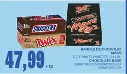 Wholesale Club BARRES DE CHOCOLAT, 24 UN offer