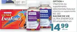 Proxim OPTION +, RACINE DE VIE Selected vitamins or supplements offer