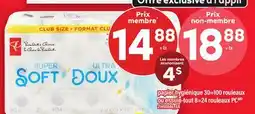 Maxi PAPIER HYGIÉNIQUE, 30=100 ROULEAUX OU ESSUIE-TOUT, 8=24 ROULEAUX PC offer