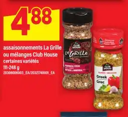 Maxi ASSAISONNEMENTS LA GRILLE OU MÉLANGES CLUB HOUSE offer