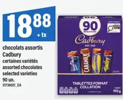 Maxi CHOCOLATS ASSORTIS CADBURY | CADBURY ASSORTED CHOCOLATES, 90 UN offer