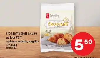 Maxi CROISSANTS PRÊTS À CUIRE AU FOUR PC offer