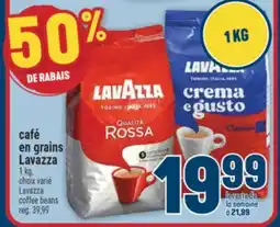 Marché Adonis CAFÉ EN GRAINS LAVAZZA | LAVAZZA COFFEE BEANS offer