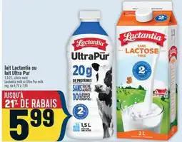 Marché Adonis LAIT LACTANTIA OU LAIT ULTRA PUR | LACTANTIA MILK OR ULTRA PUR MILK offer