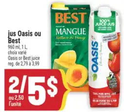 Marché Adonis JUS OASIS OU BEST | OASIS OR BEST JUICE offer