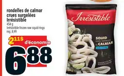 Super C rondelles de calmar crues surgelées Irrésistible | Irrésistible frozen raw squid rings offer