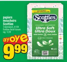 Super C papiers mouchoirs Scotties | Scotties facial tissues offer