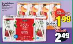 Super C jus ou boisson Selection | Selection juice offer