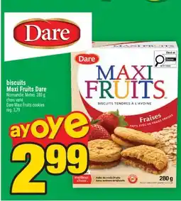 Super C biscuits MaxiFruits Dare | Dare MaxiFruits cookies offer