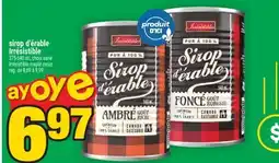 Super C sirop d'érable Irrésistible | Irrésistible maple syrup offer