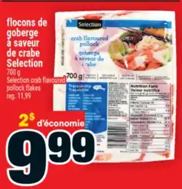 Super C flocons de goberge à saveur de crabe Selection | Selection crab flavoured pollock flakes offer