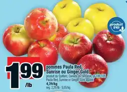 Super C pommes Paula Red, Sunrise ou Ginger Gold | Paula Red, Sunrise or Ginger Gold apples offer