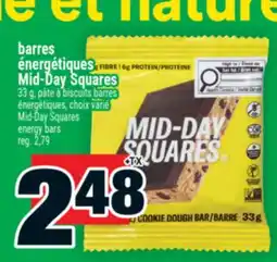 Super C barres énergétiques Mid‑Day Squares | Mid‑Day Squares energy bars offer