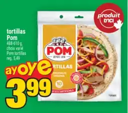 Super C tortillas Pom | Pom tortillas offer