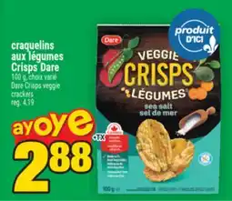 Super C craquelins aux légumes Crisps Dare | DareCrisps veggie crackers offer