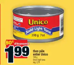 Super C thon pâle entier Unico | Unico light tuna offer