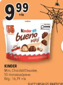 Familiprix KINDER, Mini, Chocolat, 55 morceaux offer