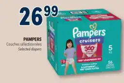 Familiprix Pampers Cruisers 360° baby diapers Size 5 (over 27lb) - 56un sélectionnées offer