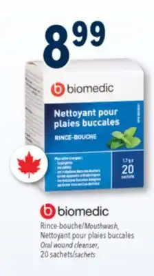 Familiprix Biomedic sachets of oral wound cleanser 20un offer