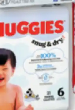 Familiprix Huggies Snug & Dry baby diapers Size 6 (over 35lb) - 21un offer