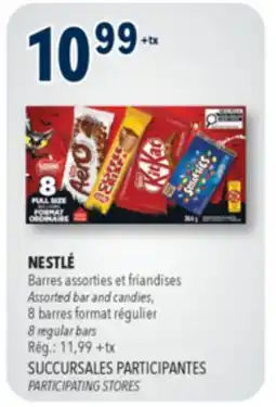 Familiprix NESTLÉ, Barres assorties et friandises, 8 barres format régulier offer
