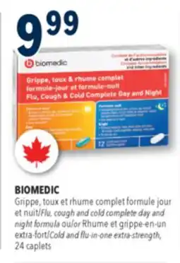Familiprix Biomedic day/night flu, cough & cold complete caplets 24un offer