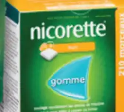 Familiprix Nicorette stop smoking nicotine 2mg gum Fresh Fruit 210un offer