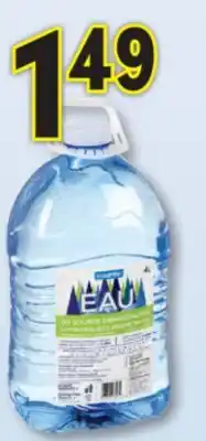 Familiprix Essentiel demineralized spring water offer