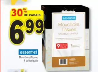 Familiprix Essentiel ultra soft tissues packs 9un offer