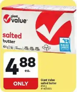 Giant Tiger Giant Value salted butter offer
