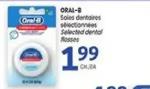 Oral-b selected dental flosses