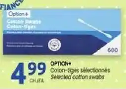 Uniprix Option+ selected cotton swabs offer