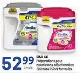 Uniprix Similac selected infant formulas offer
