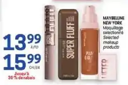 Uniprix Maybelline New York selected makeup products offer