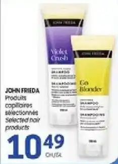 Uniprix John Frieda selected hair products offer